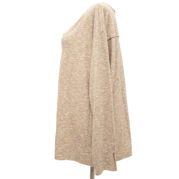 Sanctuary Sienna Tan Metallic Pullover V-Neck Top Blouse Size 1X - Picture 3 of 7